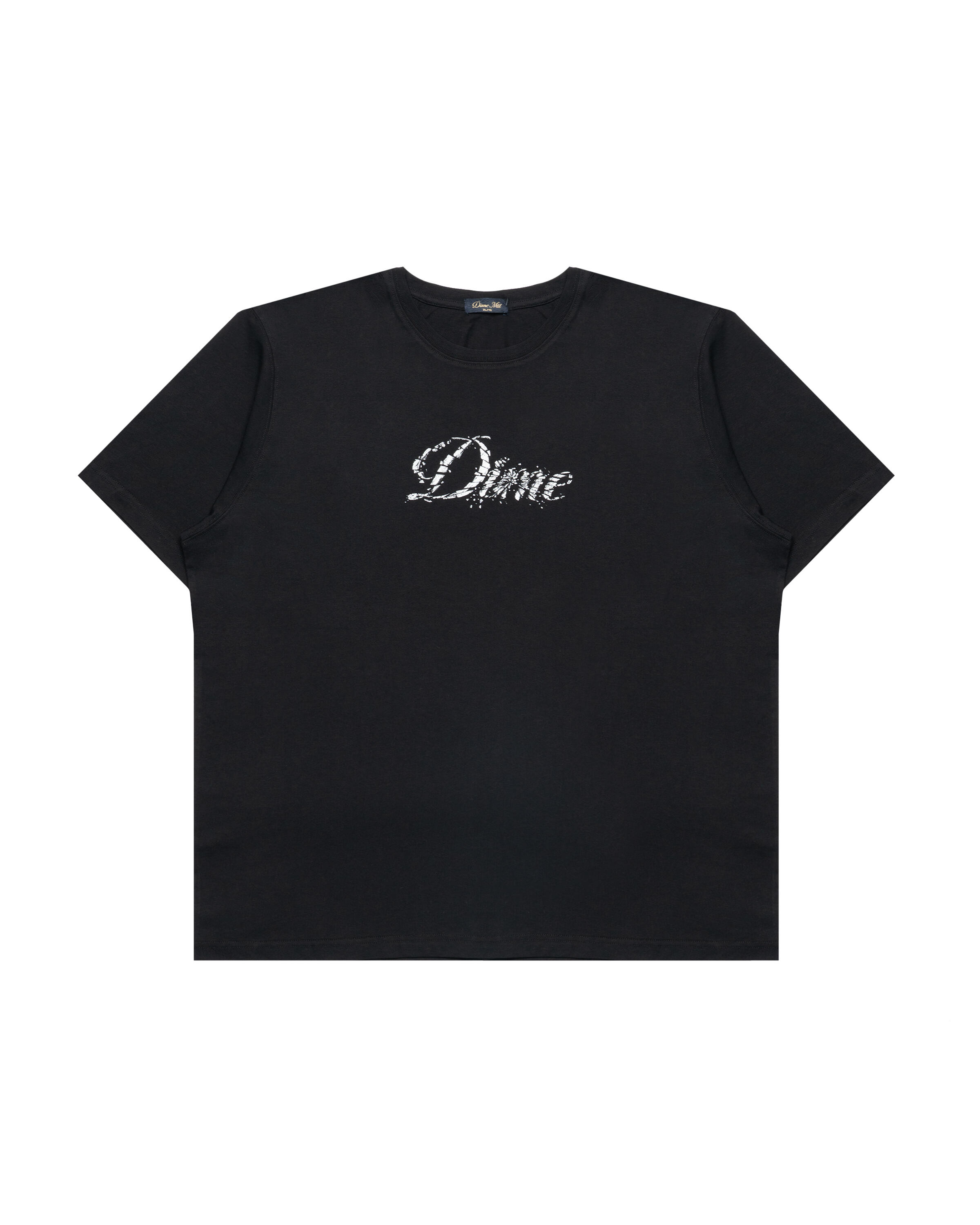 Dime Cursive Smashed T-Shirt | DIMESP2658BLK | AFEW STORE